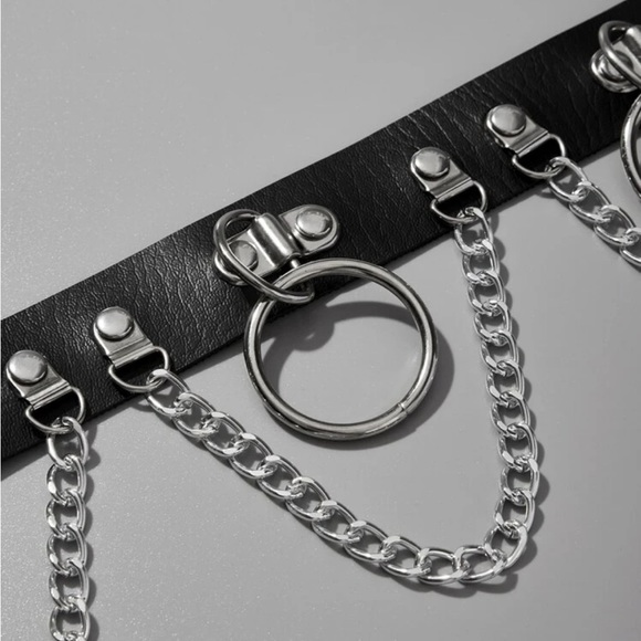 Grunge/punk single chain belt - Picture 2 of 2